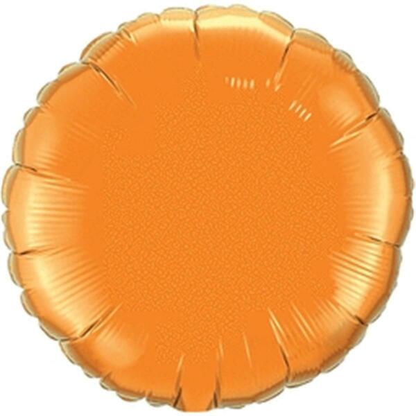 Mayflower Distributing 18 in. Orange Round Foil Balloon, 5PK 15359